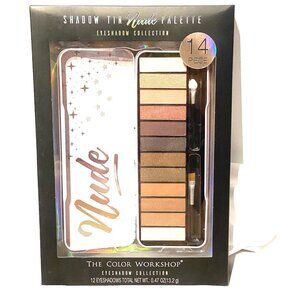 the color workshop eye shadow tin NUDE palette collection 12 colors